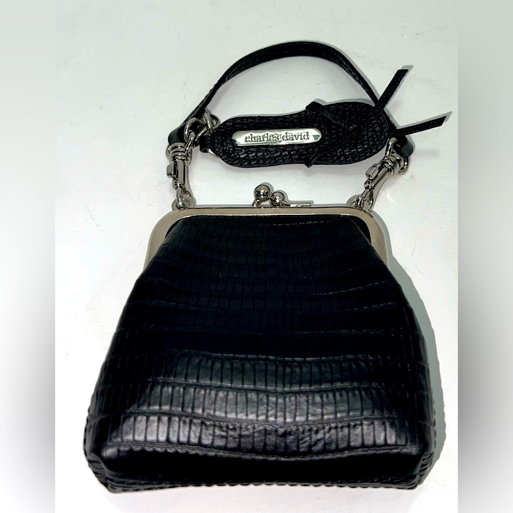 Charles David crocodile fault mini wallet
